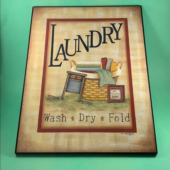 Other - Decorative Wall Art “Laundry: Wash, Dry, Fold”